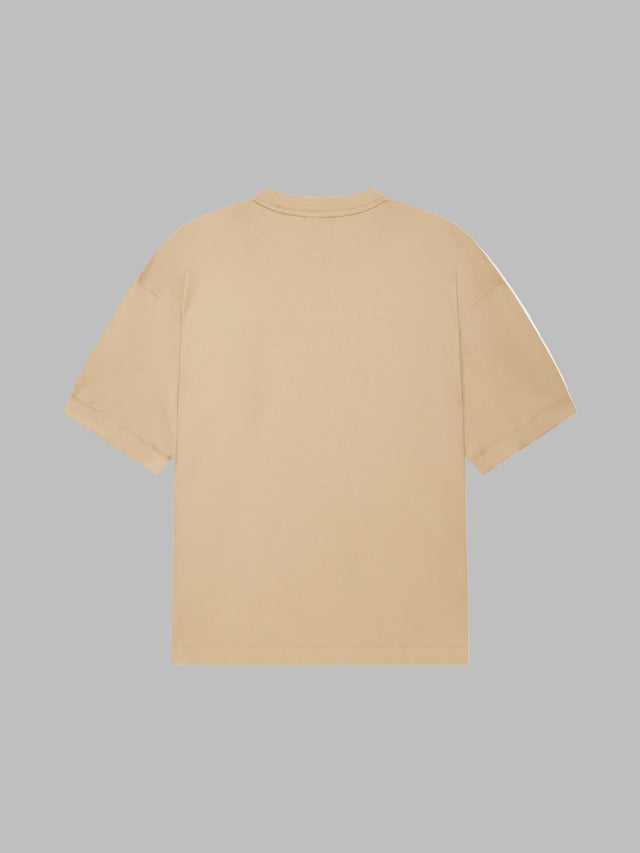 VALENZA INTERLOCK SUPIMA T-SHIRT HAZELNUT OVERSIZED