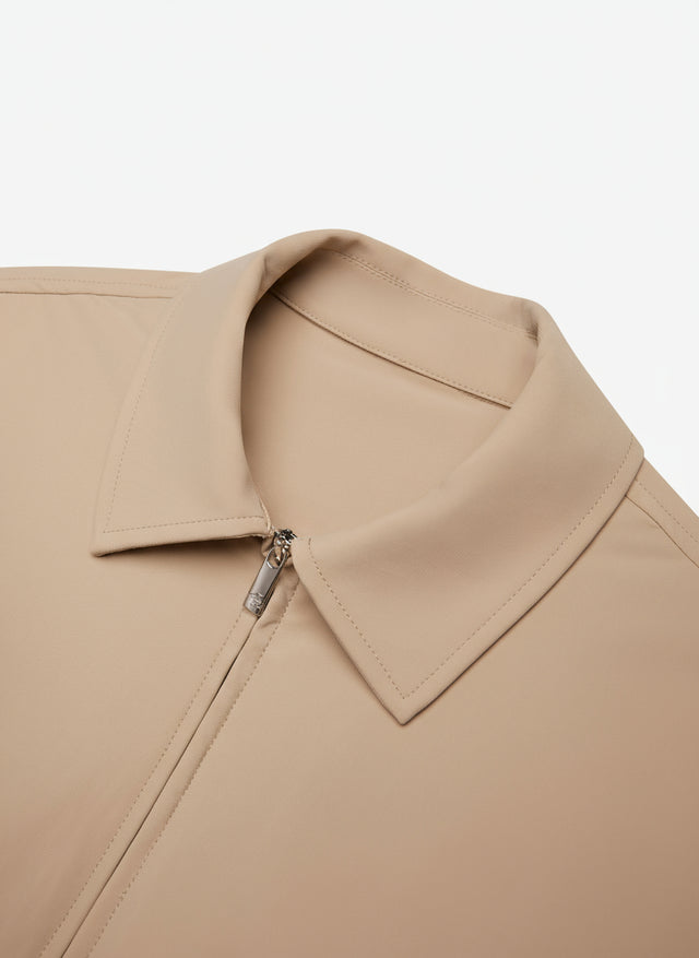 valenza warmtech overshirt beige with full zip
