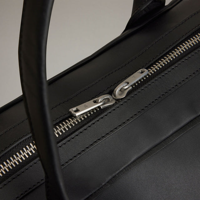 Y-3 LEATHER AIRLINER BAG