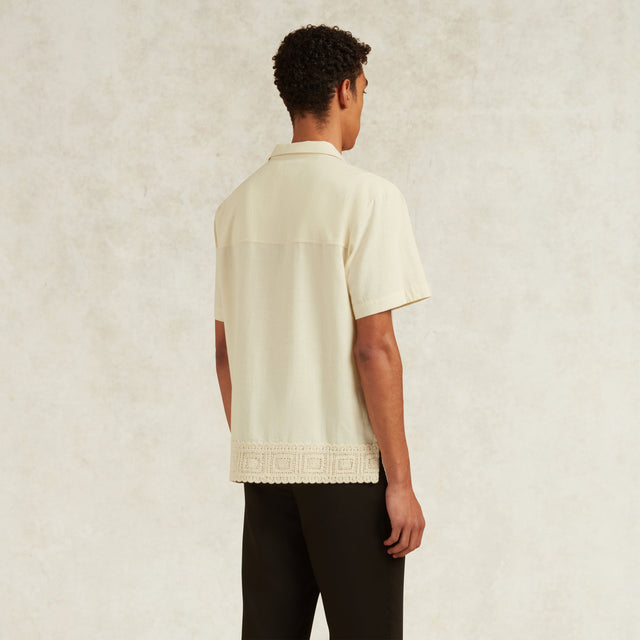 CHÉ INIGO LINEN CROCHET SHIRT