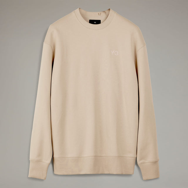 Y-3 FRENCH TERRY SWEATER CLAY BROWN