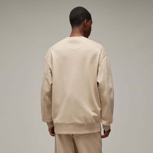 Y-3 FRENCH TERRY SWEATER CLAY BROWN