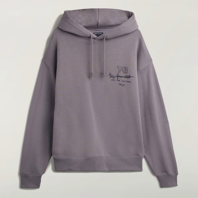 Y-3 GRAPHIC FT HOODIE GRANITE