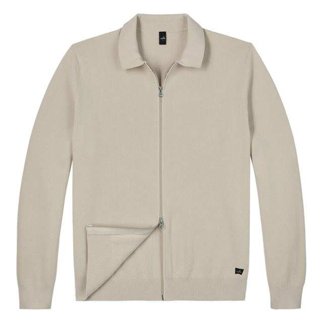 WAHTS FULL ZIP PULLOVER WHITE SAND