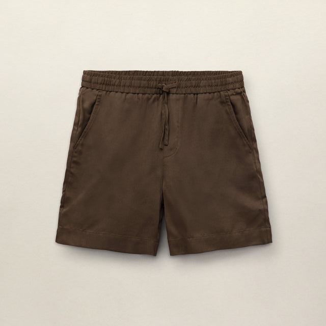CHÉ TENCEL DRAWSRING SHORT KHAKI - Hombre Amsterdam