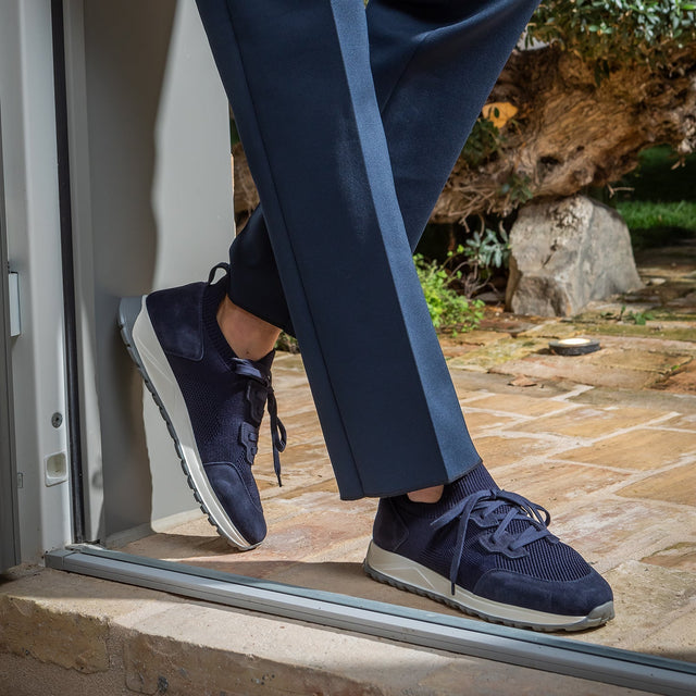 FABIANO RICCI SUEDE SNEAKER BLUE - Hombre Amsterdam