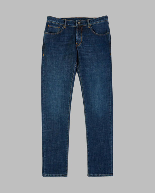 INCOTEX TAPERED FIT STRETCH DENIM TROUSER - Hombre Amsterdam