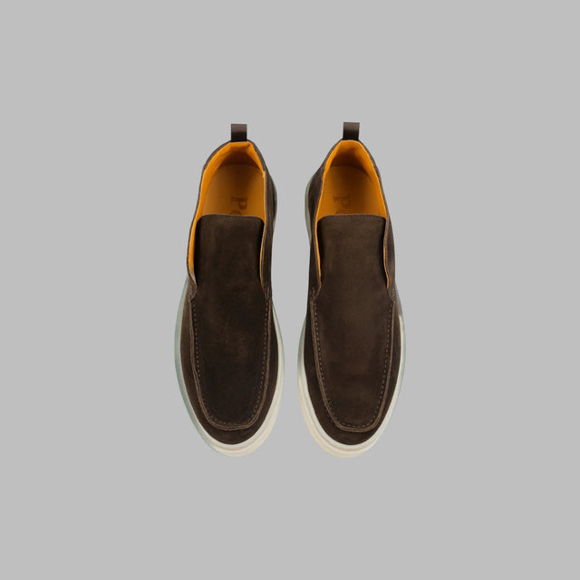 POSA HIGH SUEDE LOAFER DARK BROWN - Hombre Amsterdam