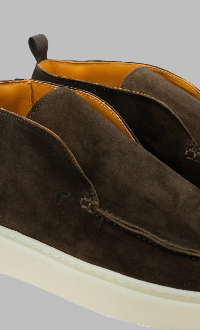 POSA HIGH SUEDE LOAFER DARK BROWN - Hombre Amsterdam