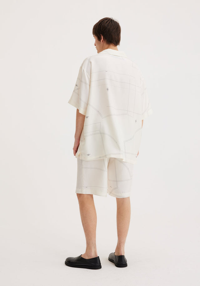 RÓHE SILK ELASTIC WAISTBAND SHORT - Hombre Amsterdam
