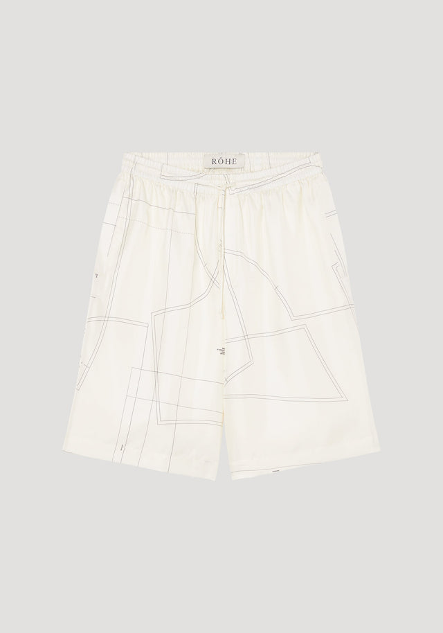 RÓHE SILK ELASTIC WAISTBAND SHORT - Hombre Amsterdam