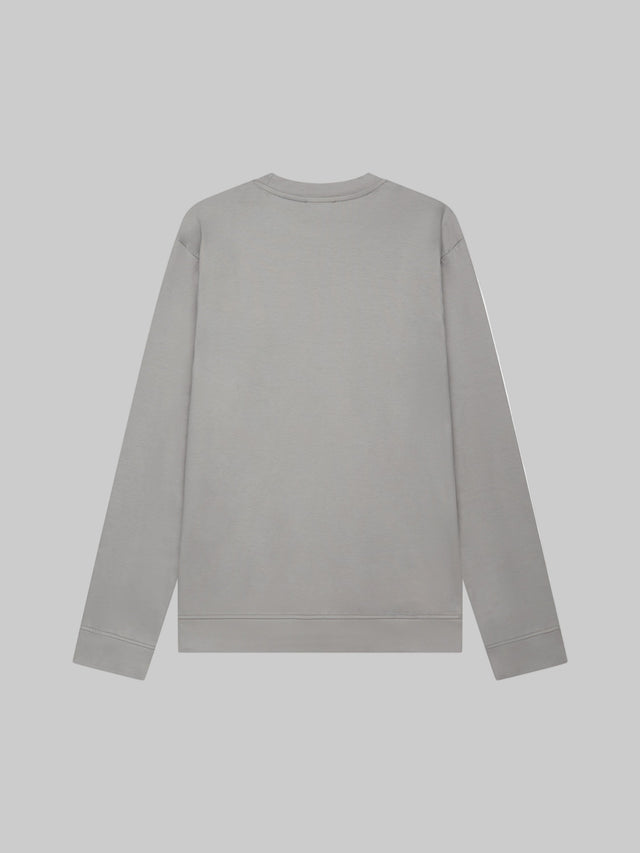 VALENZA HEAVY SUPIMA SWEAT GREY CREW NECK LONG SLEEVE - Hombre Amsterdam