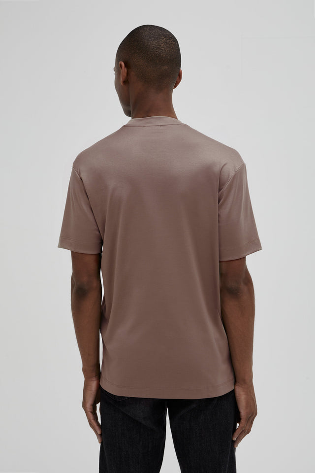 VALENZA INTERLOCK SUPIMA T - SHIRT LEAD GREY - Hombre Amsterdam