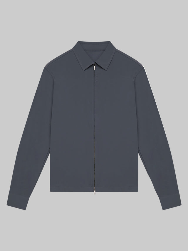 VALENZA WARM TECH STRETCH OVERSHIRT DARK GREY - Hombre Amsterdam