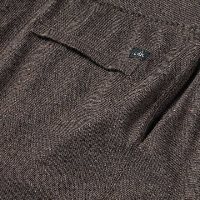 WAHTS KNITTED LOUNGEPANTS DARK BROWN - Hombre Amsterdam