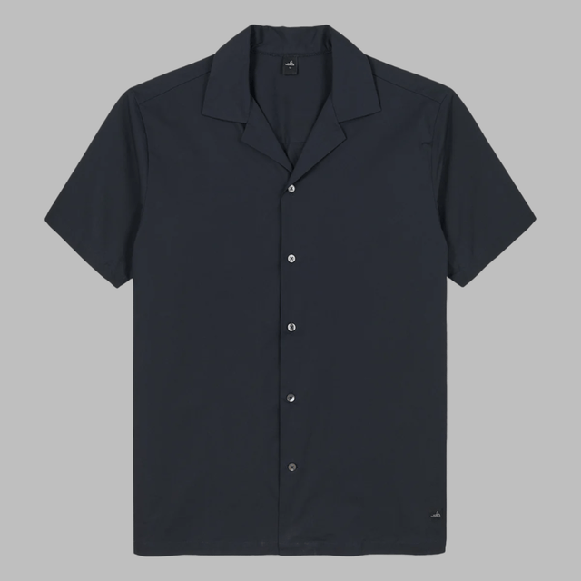 WAHTS STRETCH POPLIN SHIRT DARK NAVY - Hombre Amsterdam