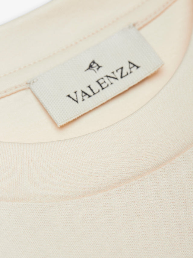 VALENZA INTERLOCK SUPIMA T-SHIRT CREAM