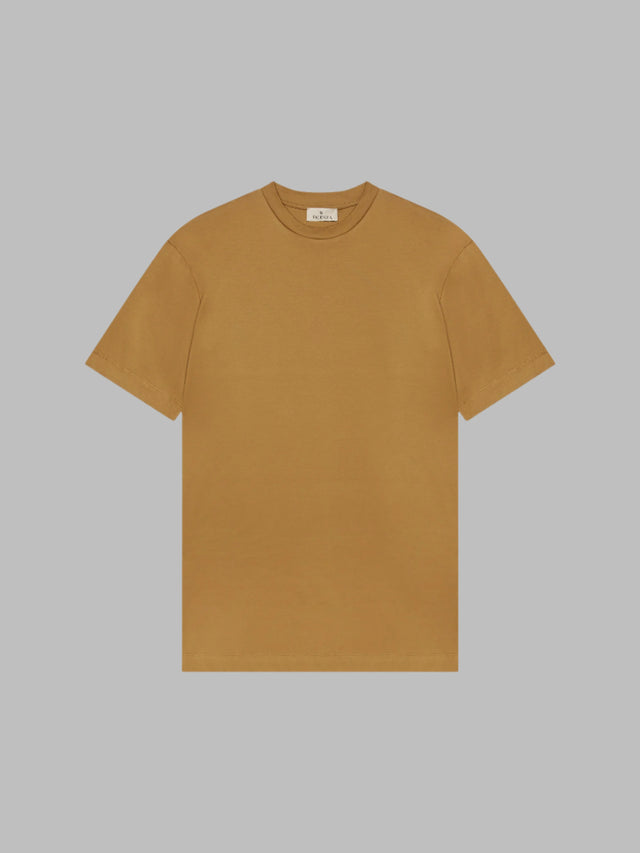 VALENZA INTERLOCK SUPIMA T-SHIRT DARK GOLD