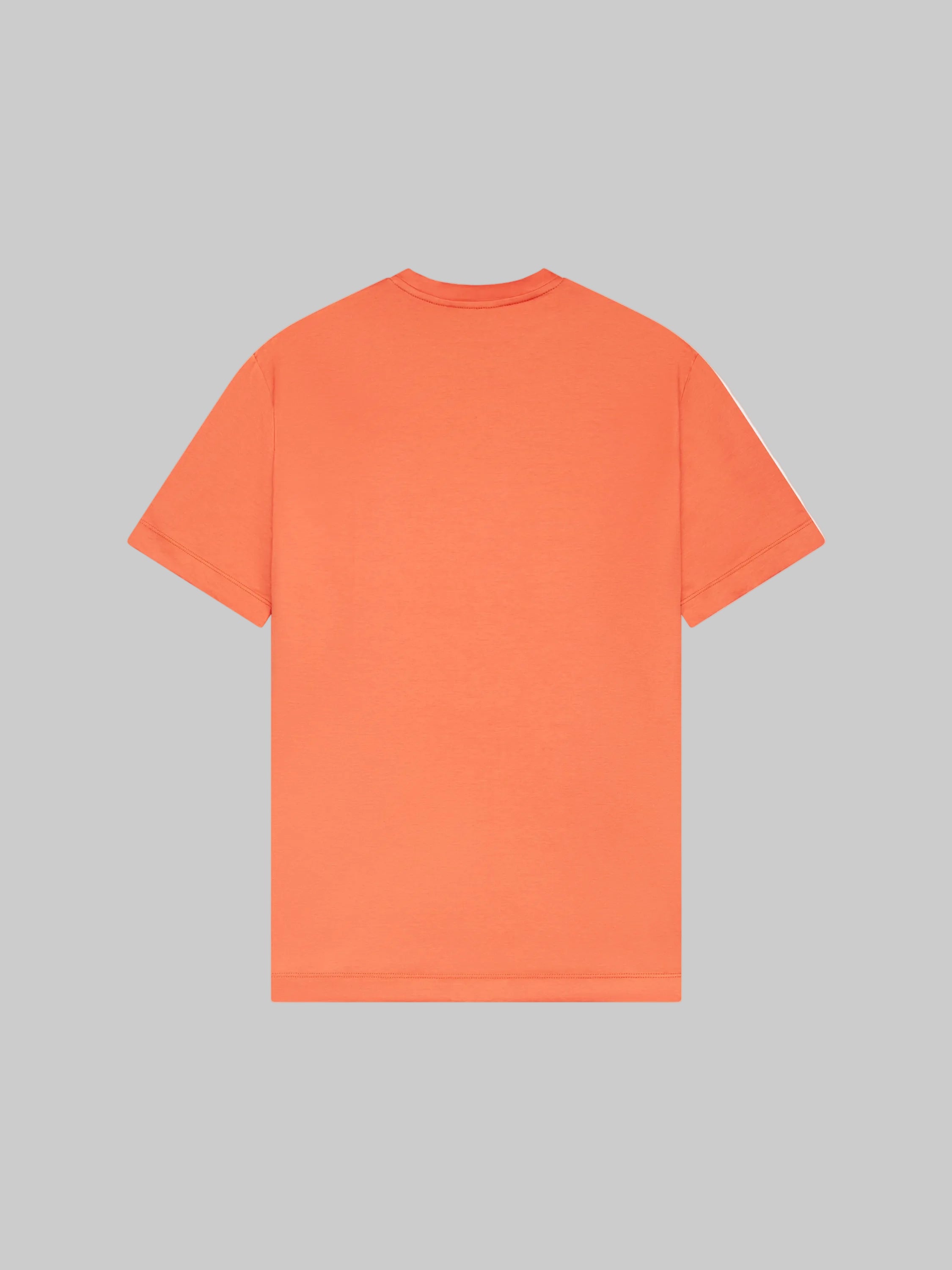 VALENZA INTERLOCK SUPIMA COTTON -SHIRT SHORT SLEEVE WITH CREW NECK IN COLOR FLAME-HOMBRE AMSTERDAM