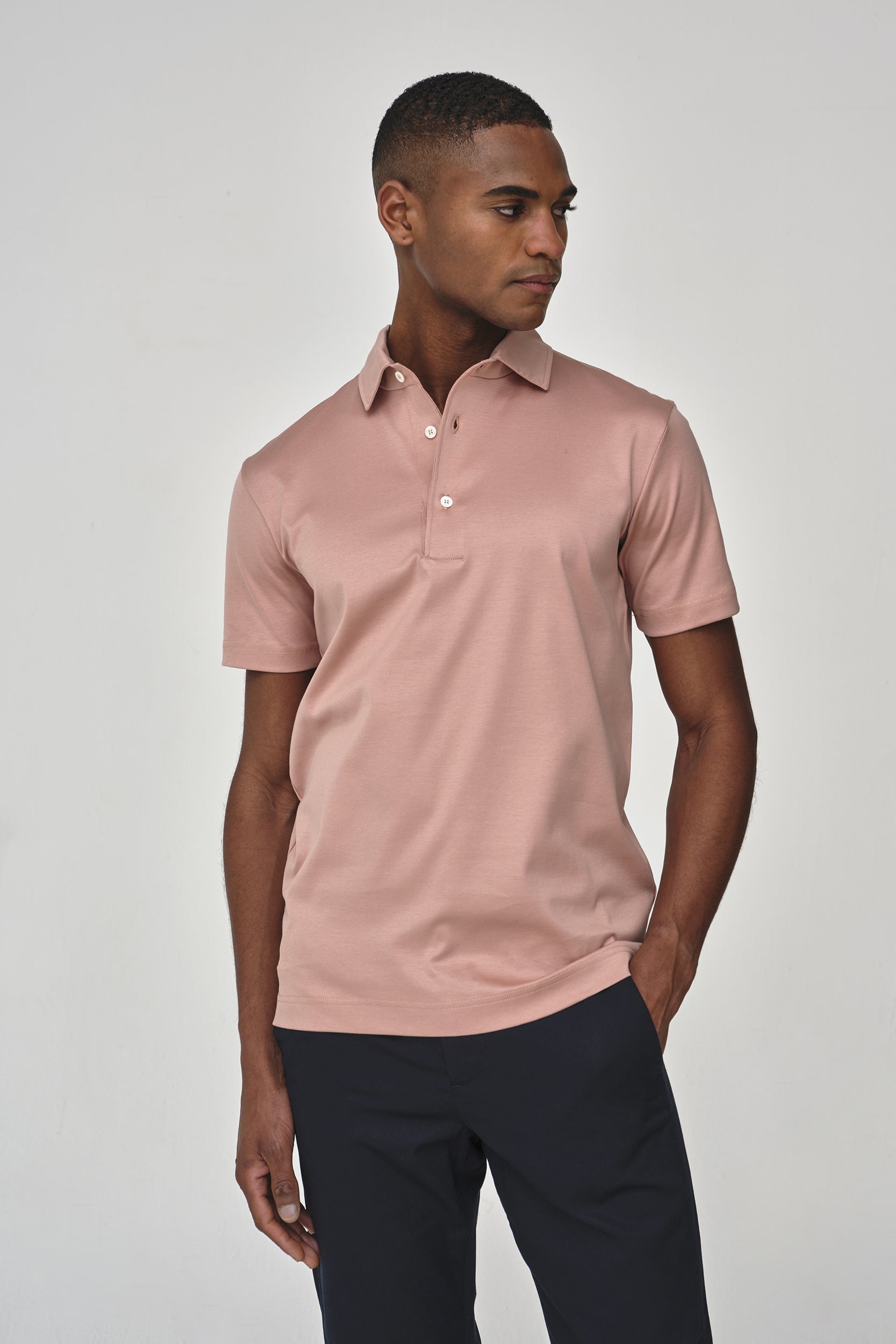 Supima Polo Tea Rose- Hombre Amsterdam