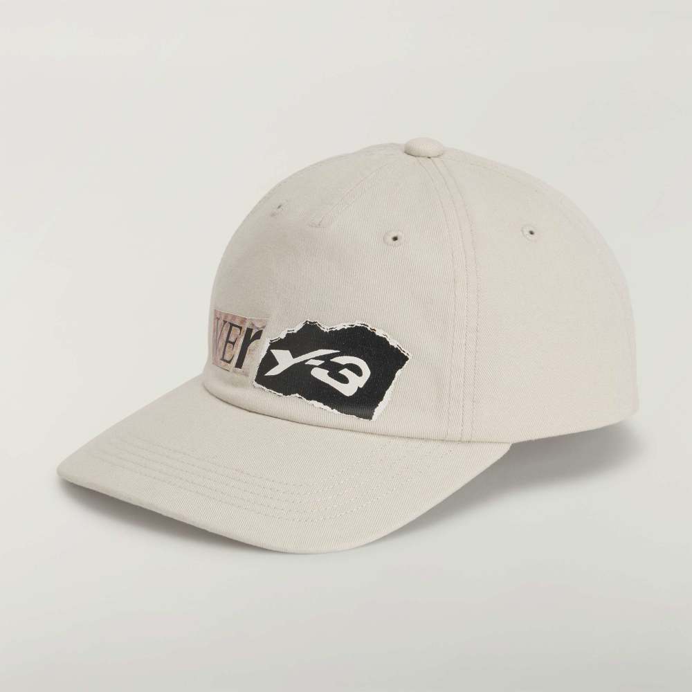 Y-3 GRAPHIC DAD CAP IN COLOR ALUMINA 100%COTTON AND VER-Y-3 LOGO AT FRONT-HOMBE AMSTERDAM