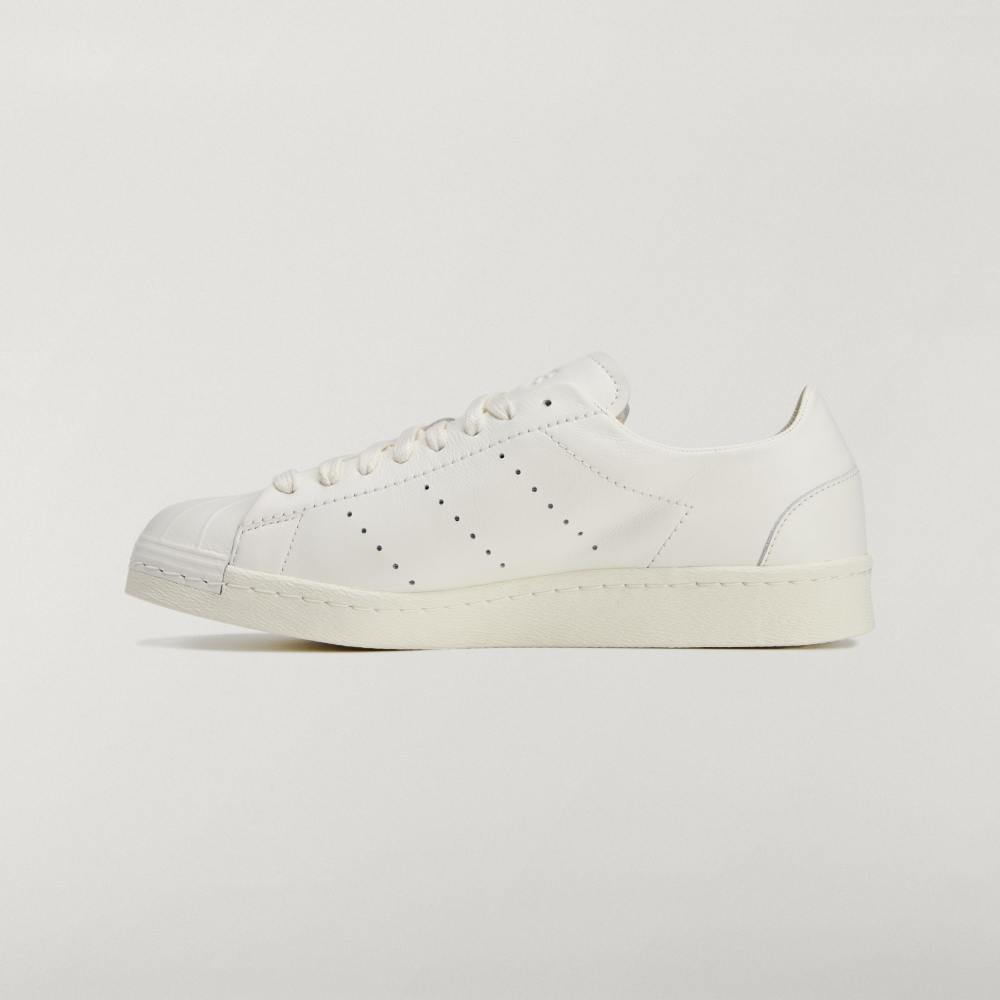 Y-3 SUPERSTAR SNEAKER OFF WHITE WITH LEATHER UPPER RUBBER OUTSOLE AND LACE CLOSURE-HOMBRE AMSTERDAM