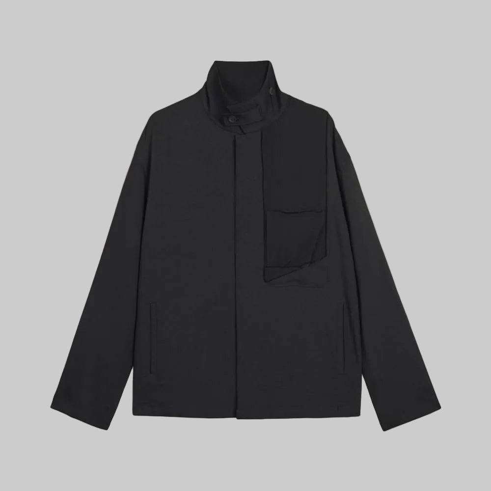 Y-3 UTILITY BLOUSON BLACK WITH CHEST POCKET-HOMBRE AMSTERDAM