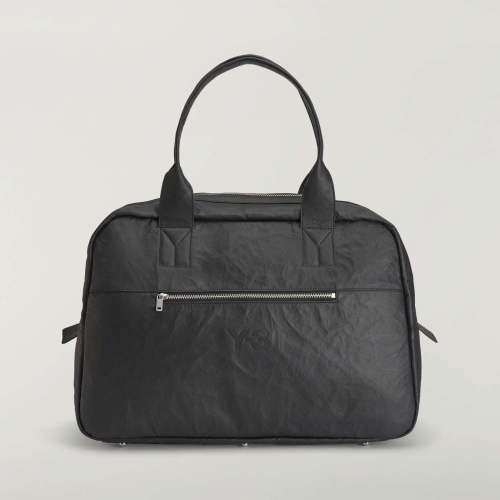 Crinkle Leather Weekender Black-Hombre Amsterdam