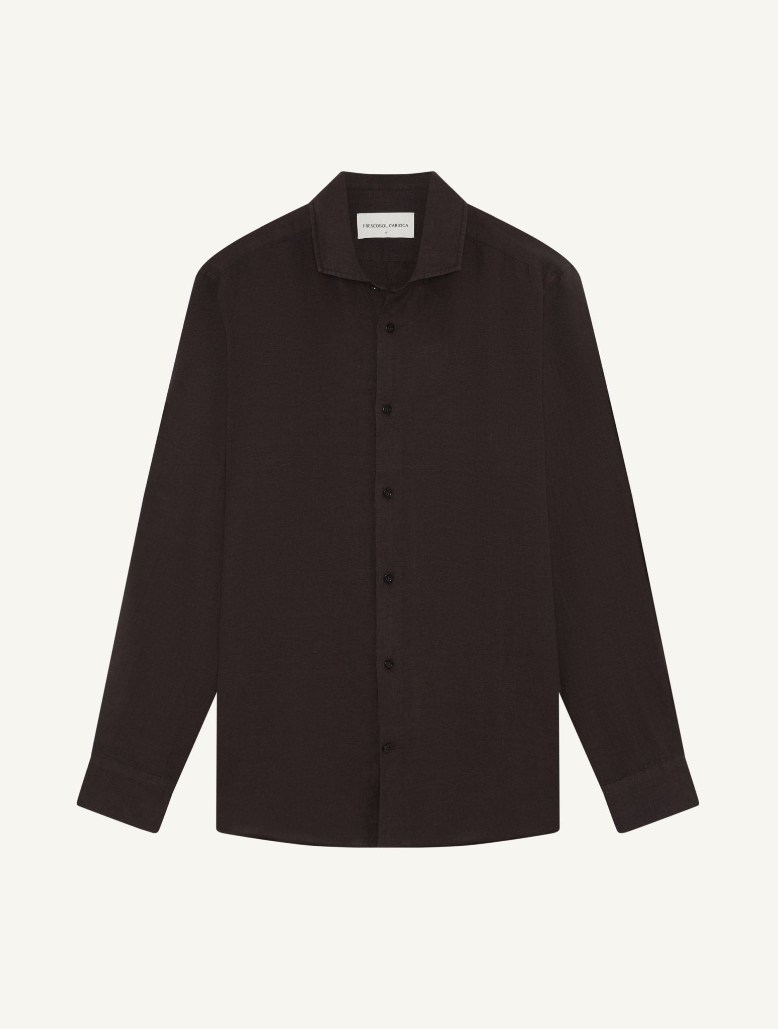 Antonio Linen Shirt Cacao- Hombre Amsterdam