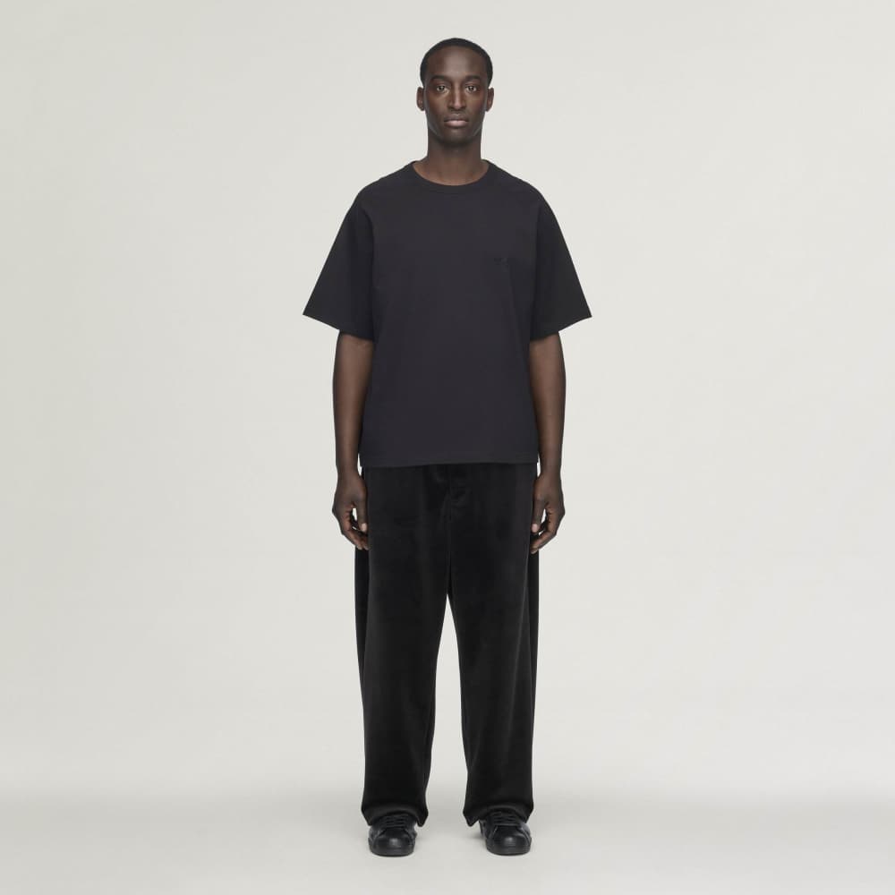 Velvet Corduroy Track Pants Black- Hombre Amsterdam