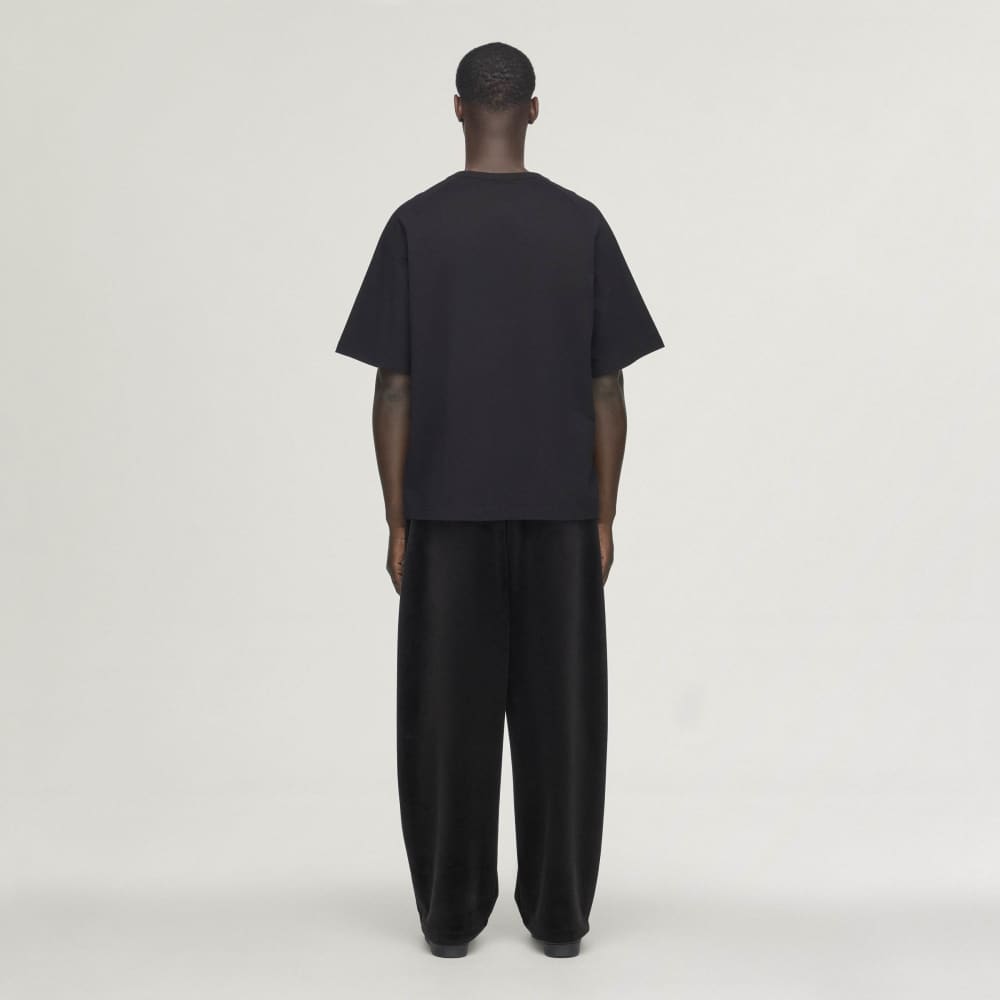 Velvet Corduroy Track Pants Black- Hombre Amsterdam