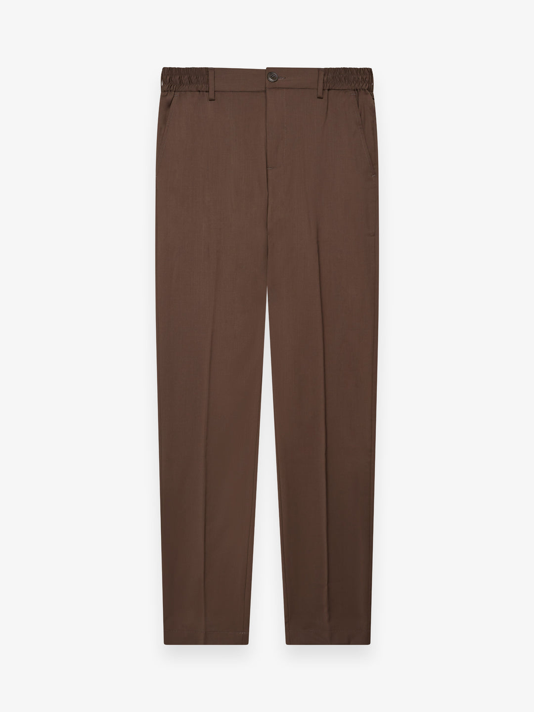 Wool Stretch Trousers Dark Brown- Hombre Amsterdam