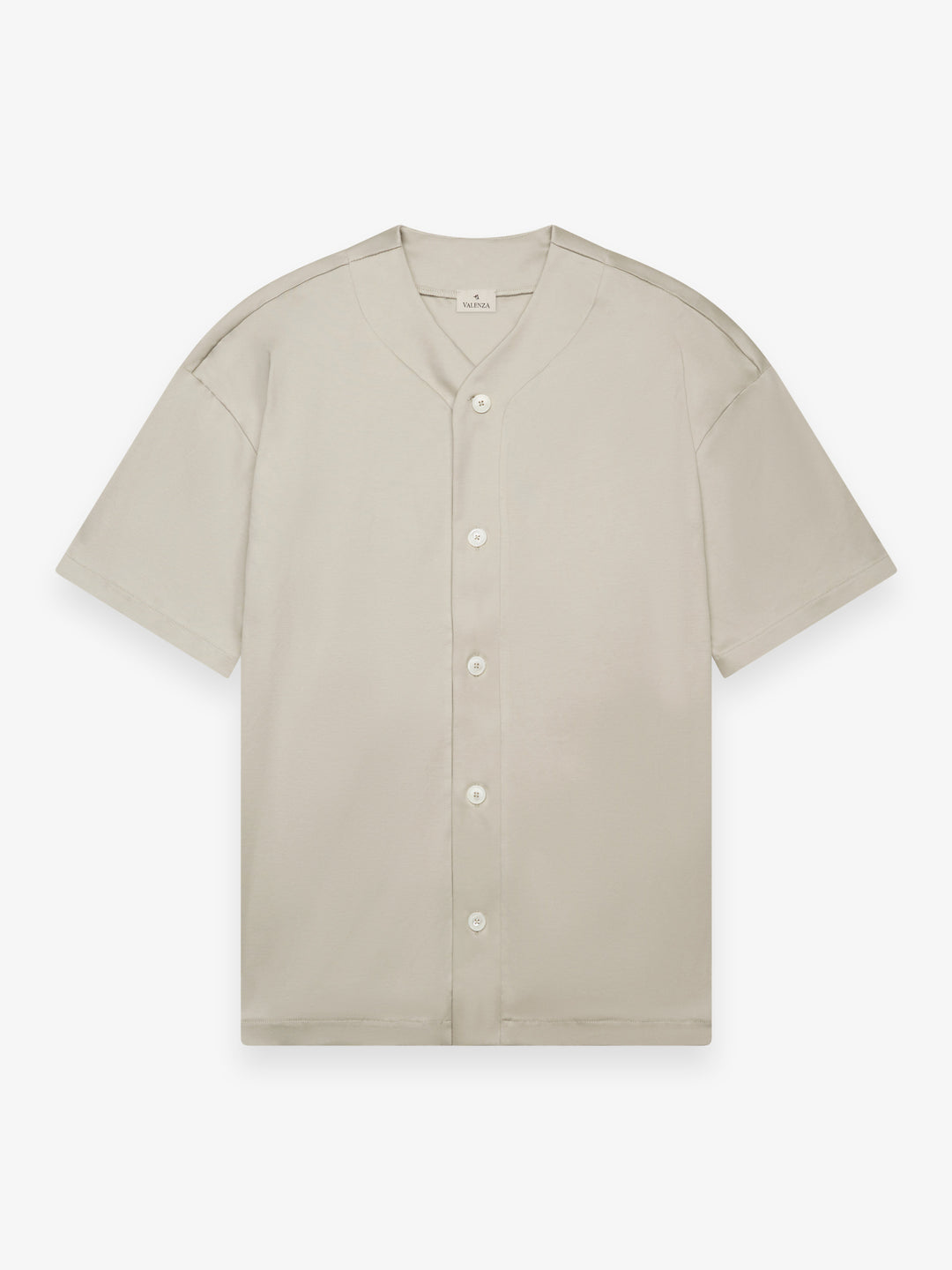 Supima Baseball Shirt Stone- Hombre Amsterdam