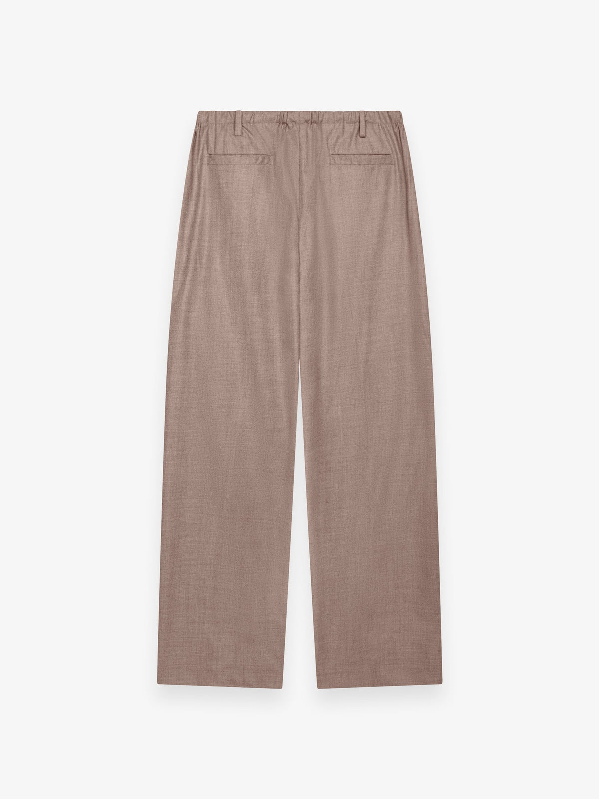 Flannel Stretch Barrel Leg Trousers Light Taupe Melange- Hombre Amsterdam