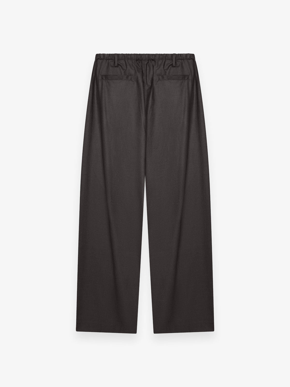 Flannel Stretch Barrel Leg Trousers Dark Brown Melange- Hombre Amsterdam