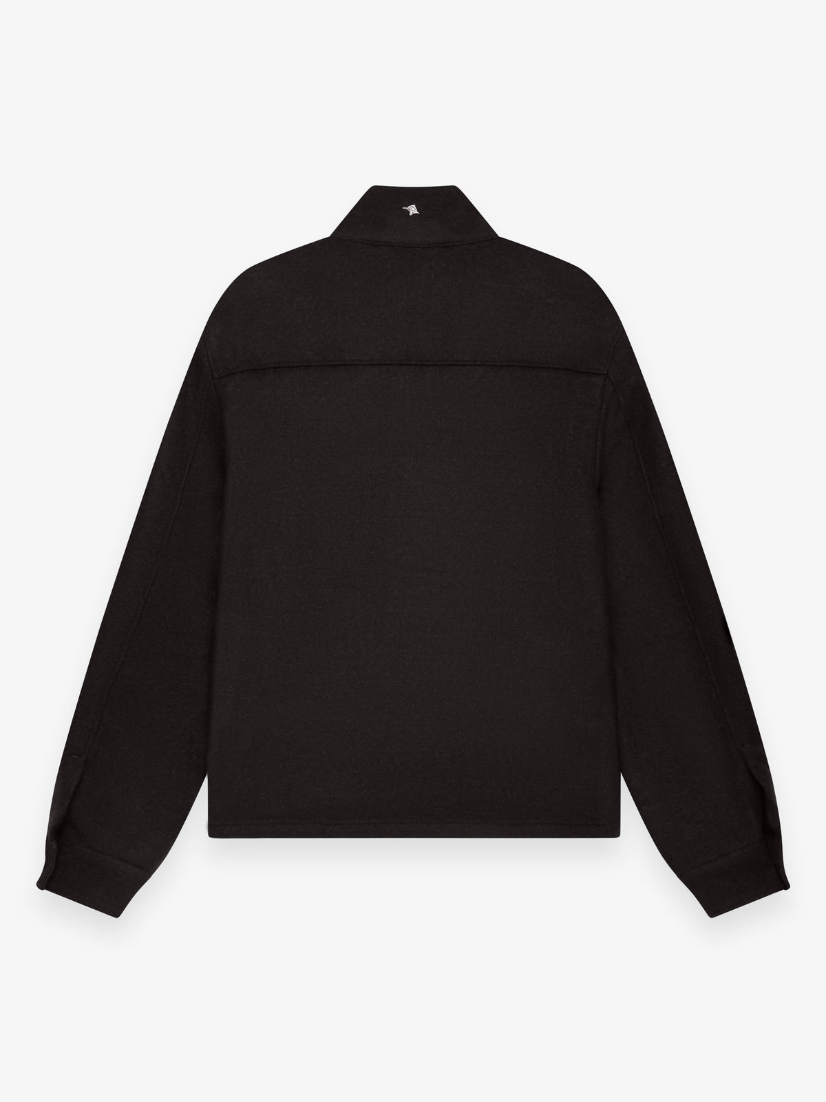 Cashmere Funnel Neck Jacket Dark Brown Melange- Hombre Amsterdam