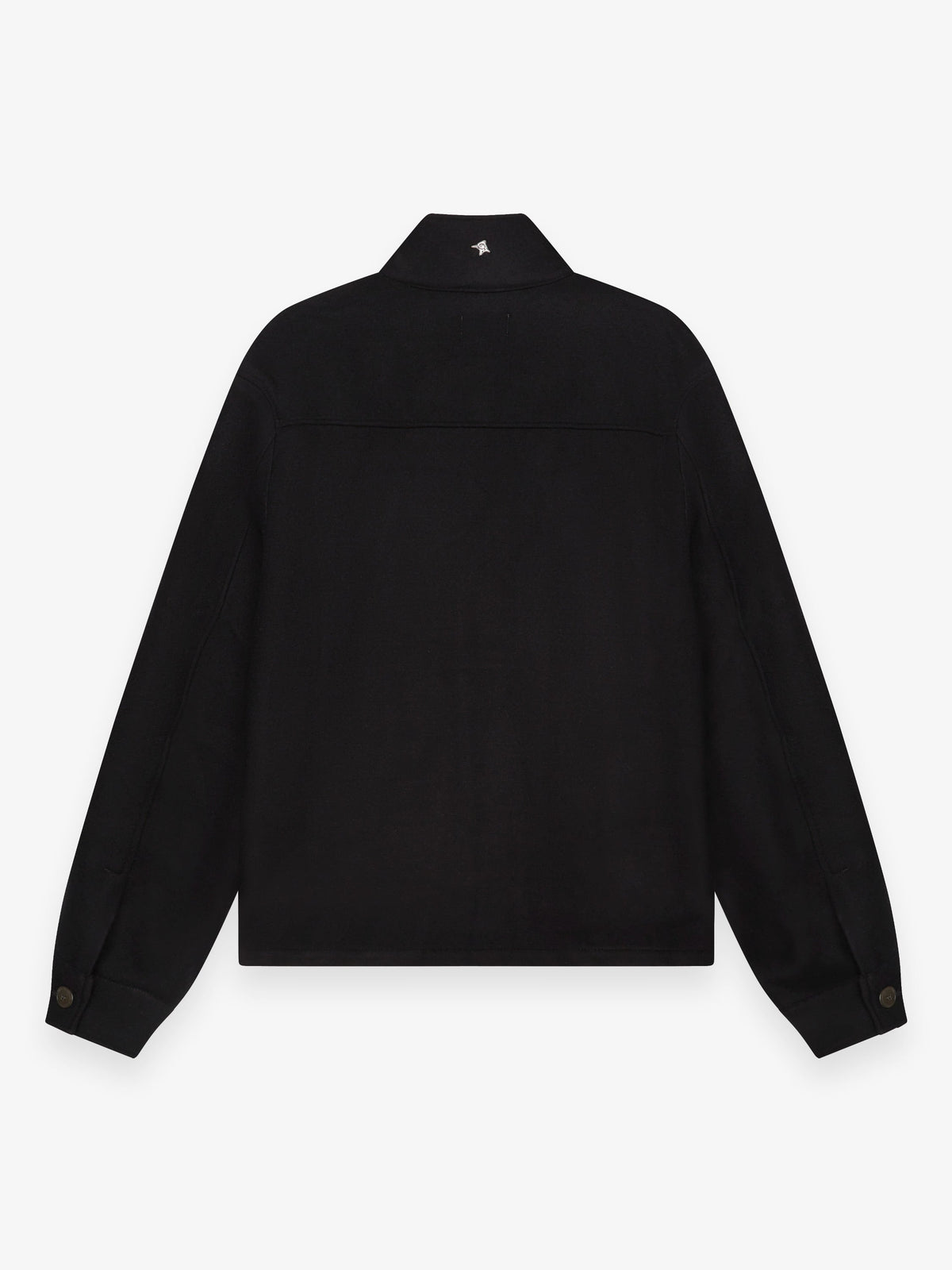 Cashmere Funnel Neck Jacket Black- Hombre Amsterdam