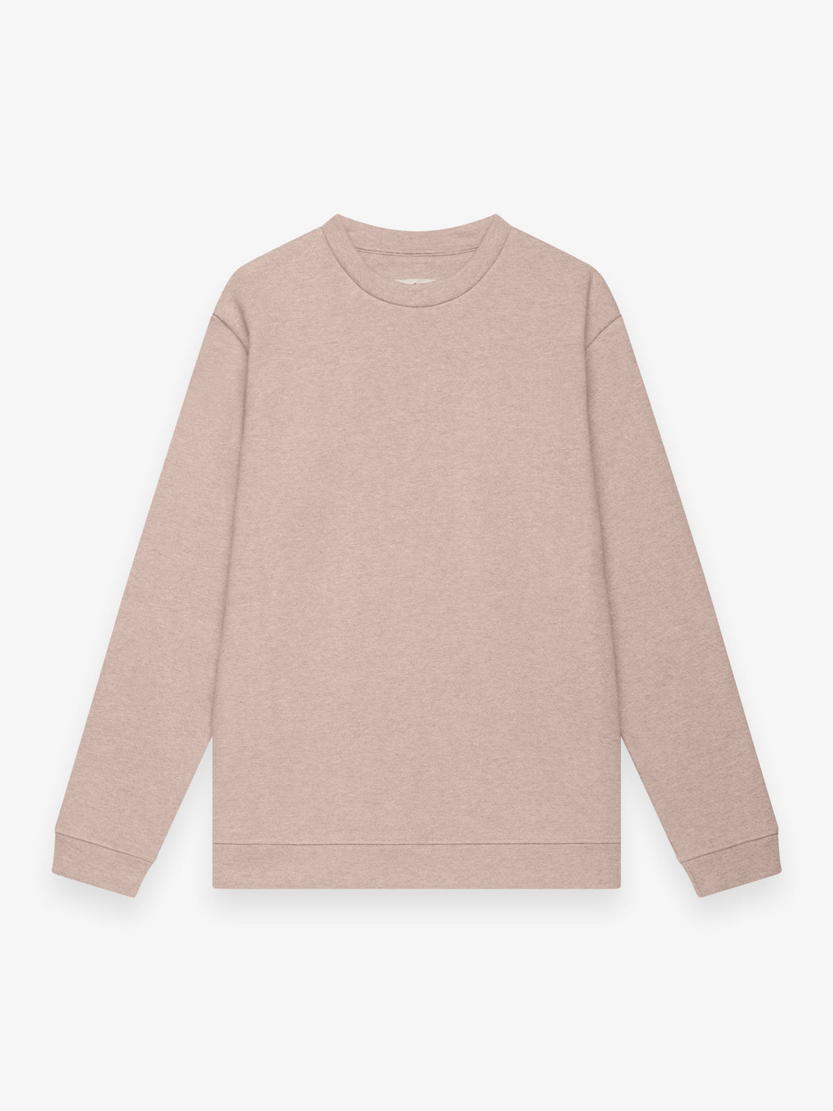 Fleece Sweater Long Sleeves Light Taupe Melange- Hombre Amsterdam