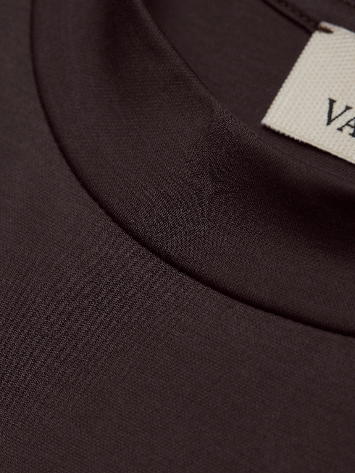Single Jersey Supima Cuffed T-Shirt Dark Brown- Hombre Amsterdam