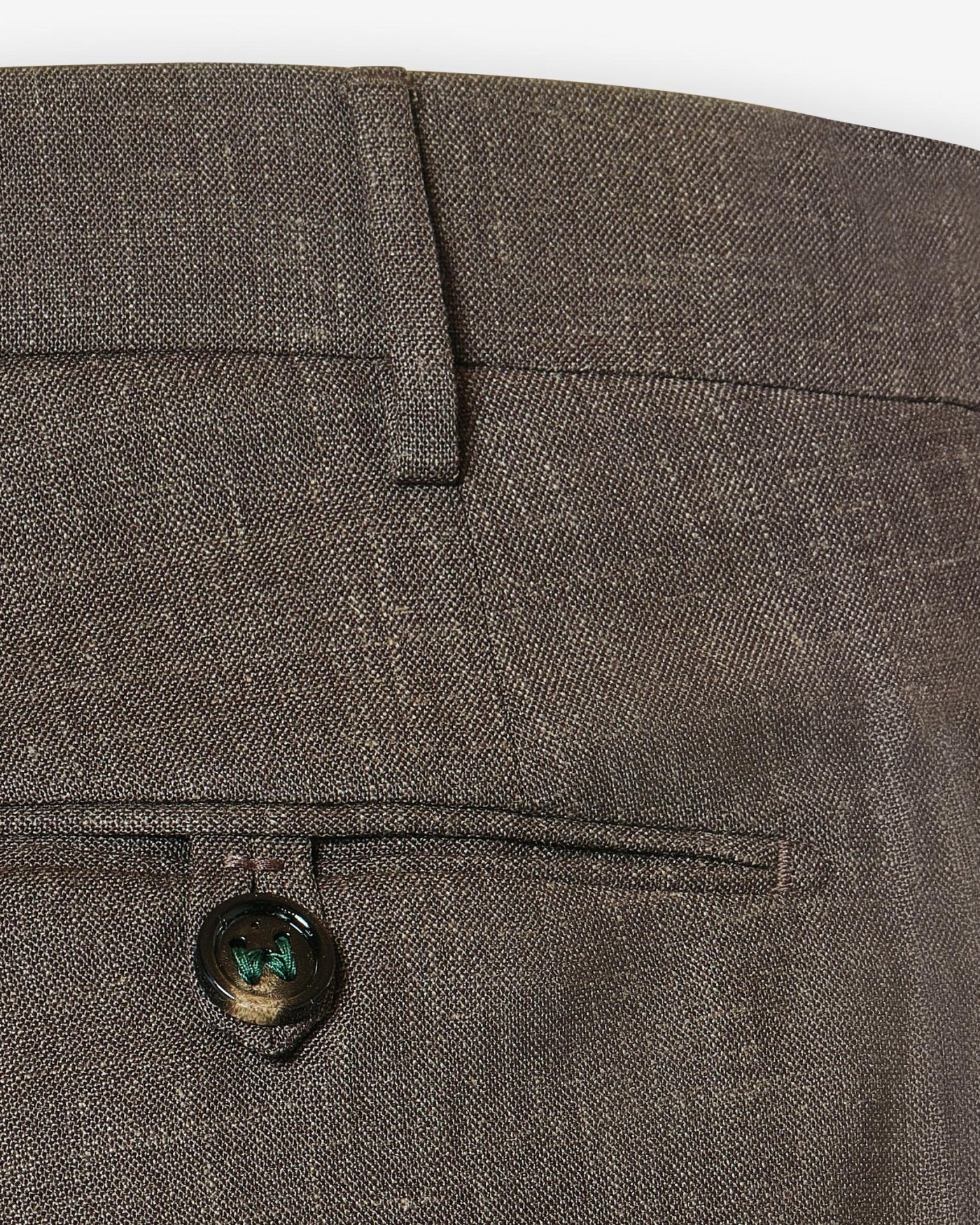 Berwich X Loro Piana Wool Linen Trouser Brown- Hombre Amsterdam