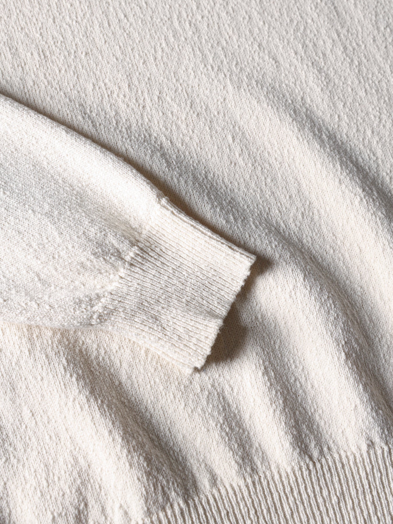 Textured Knit Polo Ecru- Hombre Amsterdam