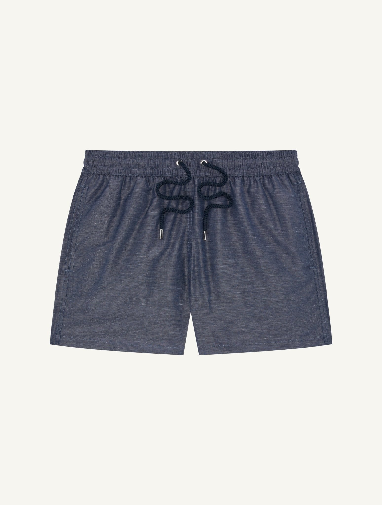Rio Sport Linen Blend Swimshort Navy- Hombre Amsterdam