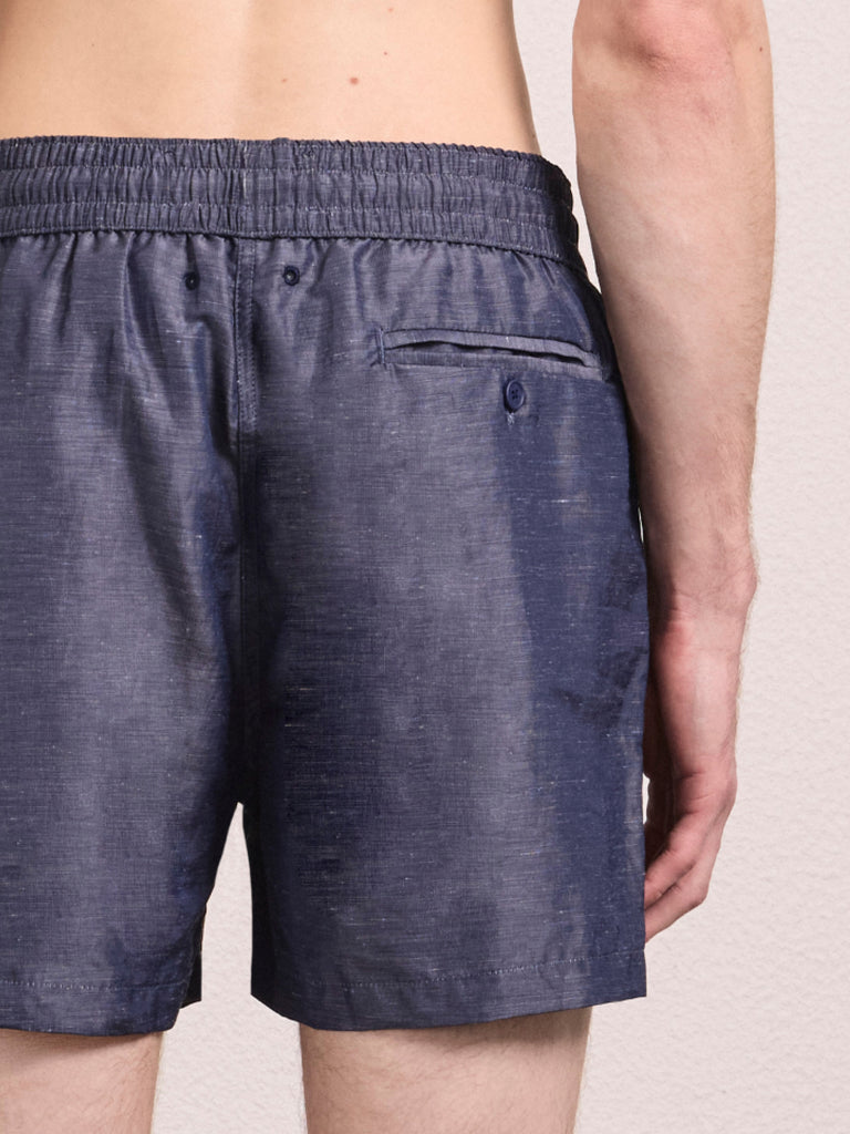 Rio Sport Linen Bend Swimshort Navy- Hombre Amsterdam