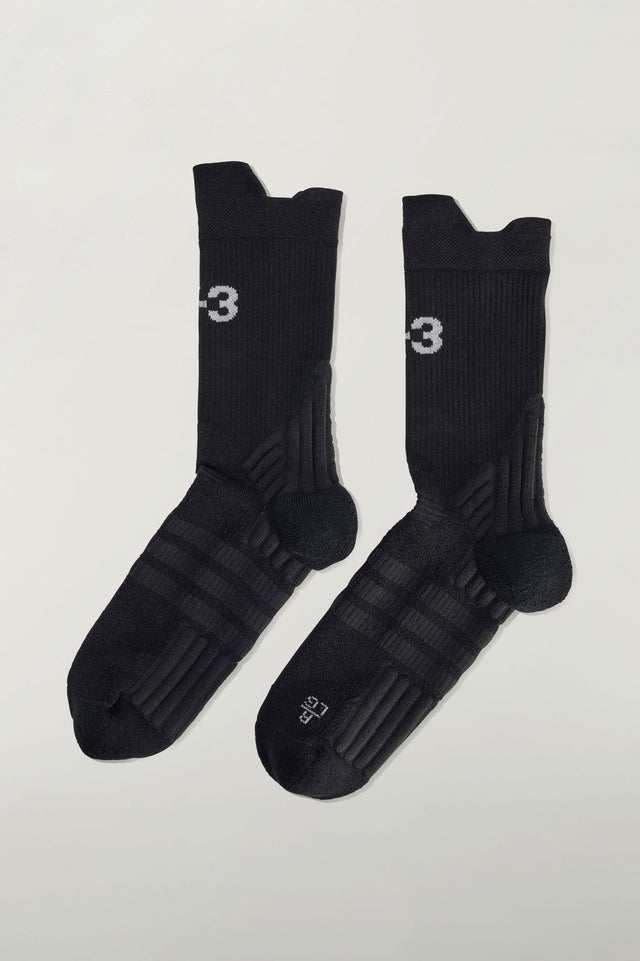 Y-3 STRETCH TENNIS SOCKS BLACK