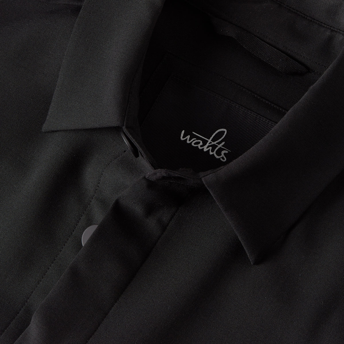 Summer Wool Shirt Jacket Pure Black- Hombre Amsterdam