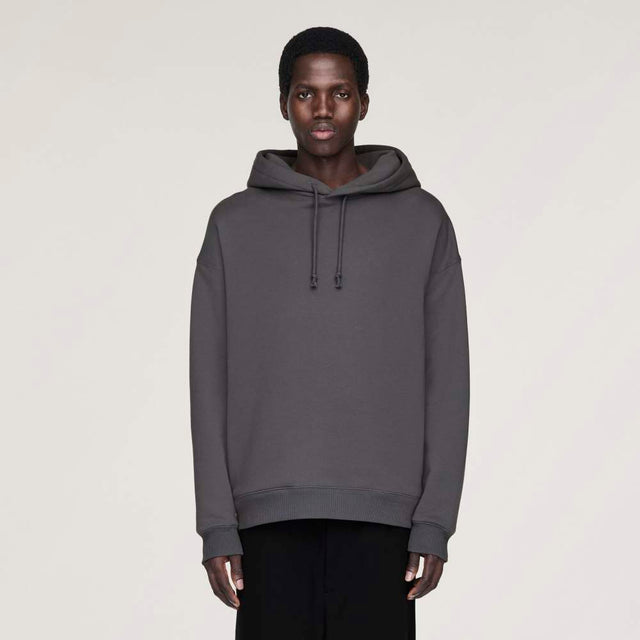 Y-3 GRAPHIC OVERSIZED HOODIE GRANITE