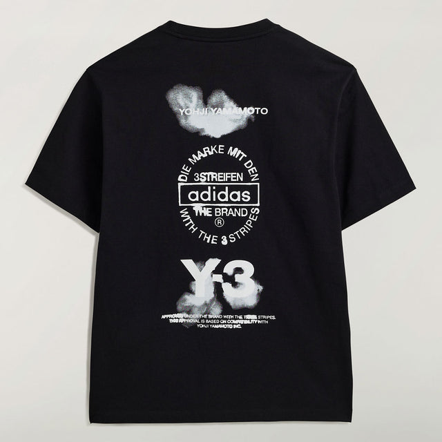 Y-3 GRAPHIC T-SHIRT BLACK