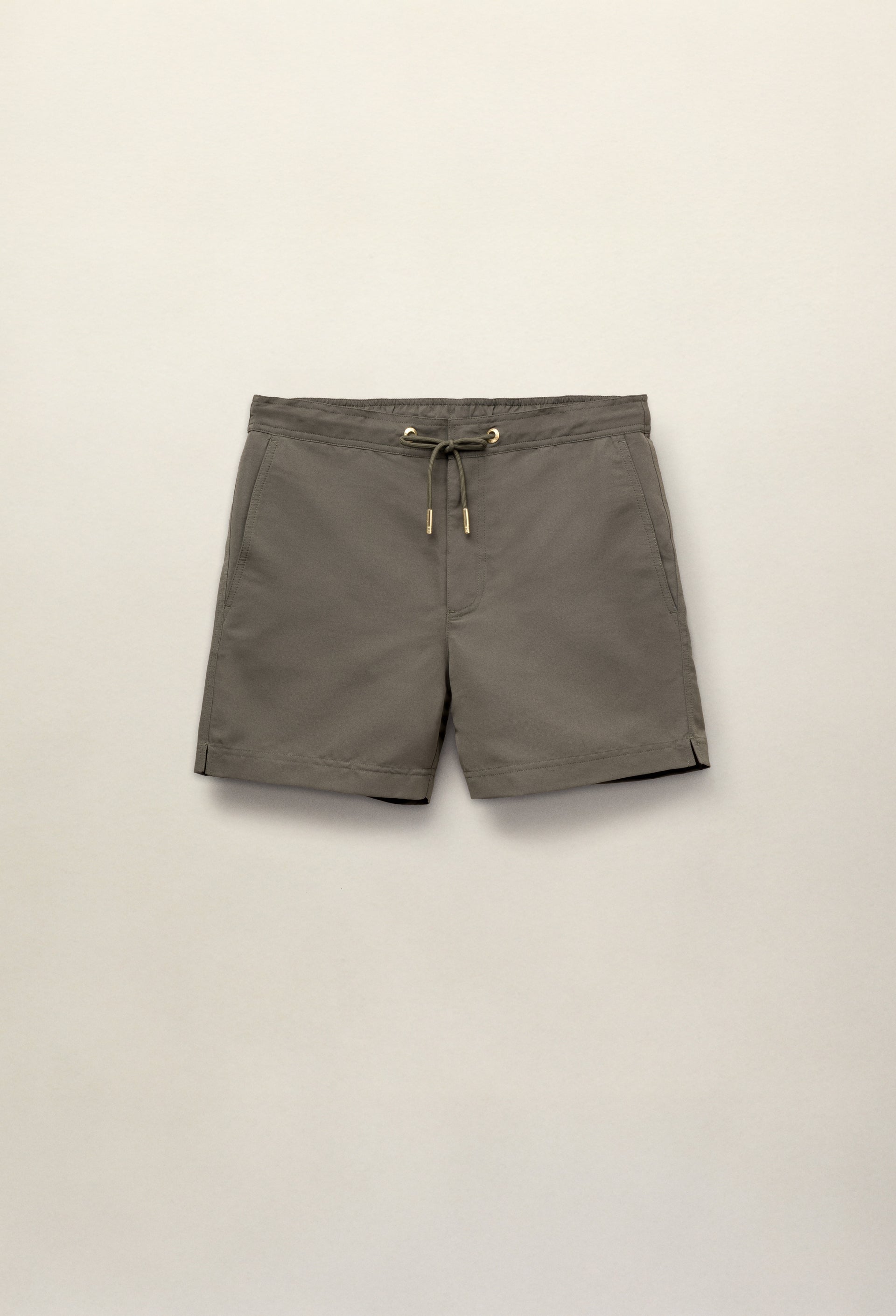 Oceano Drawstring Swimshort Khaki- Hombre Amsterdam