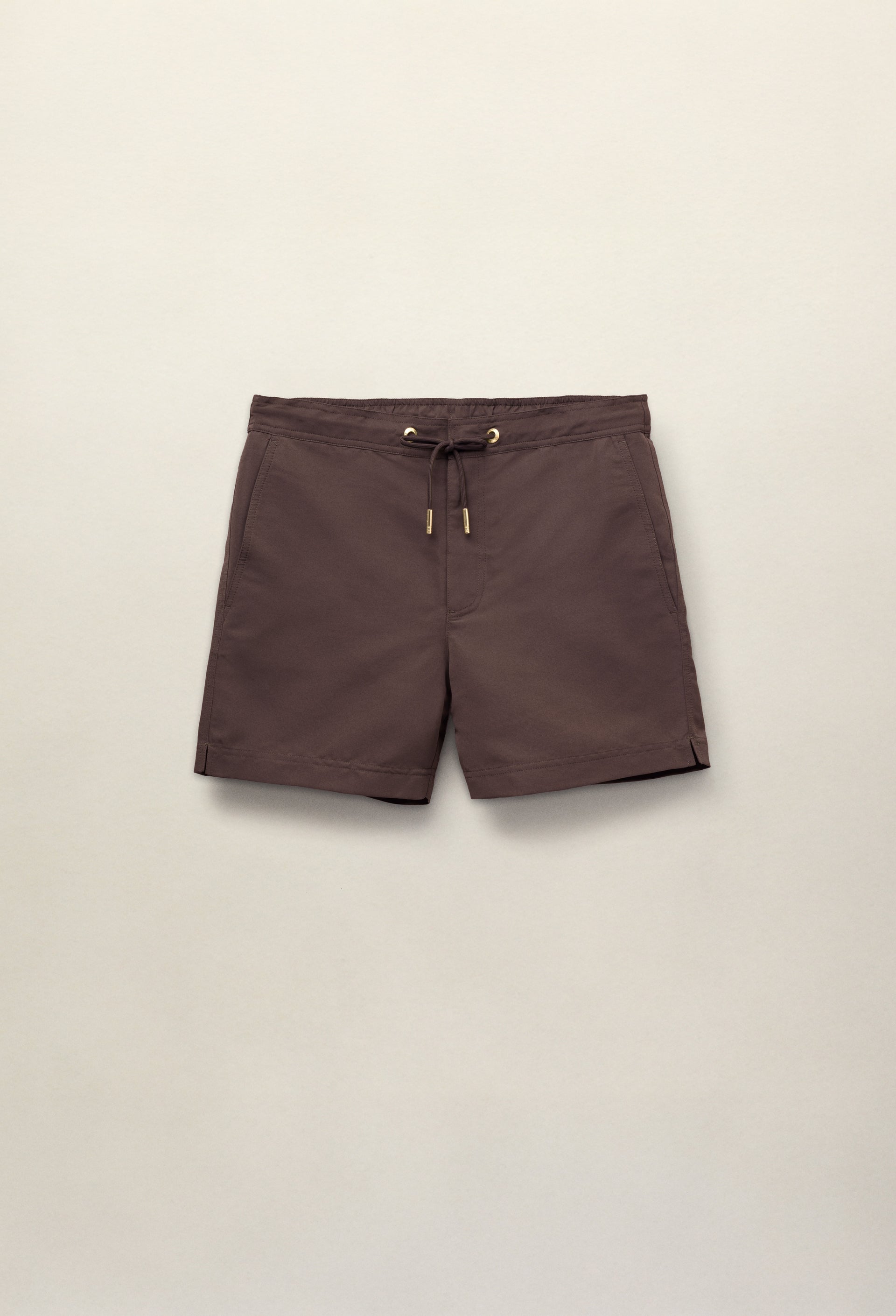 Oceano Drawstring Swimshort Chocolate Brown- Hombre Amsterdam