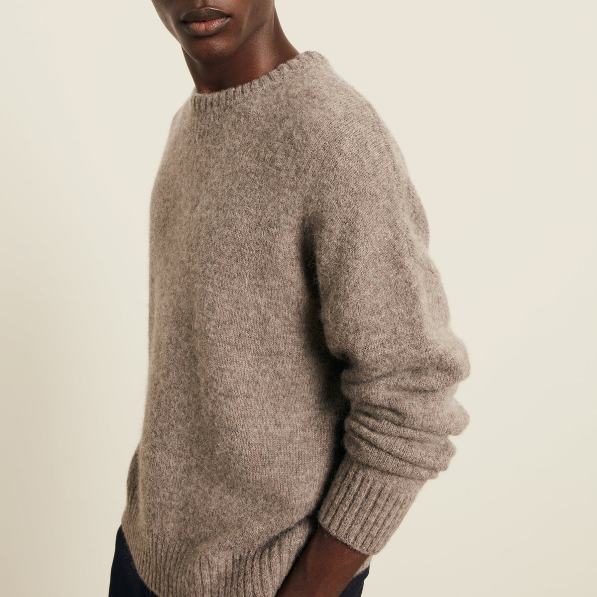 Alpaca Jumper Stone Grey- Hombre Amsterdam